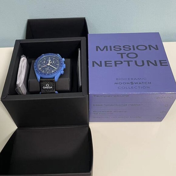 Swatch X Omega Speedmaster Mission To Neptun Watch Swatch Neptun (brand new) - Picture 3 of 6